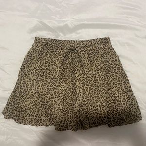 Pink Lily Cheetah Print Skirt